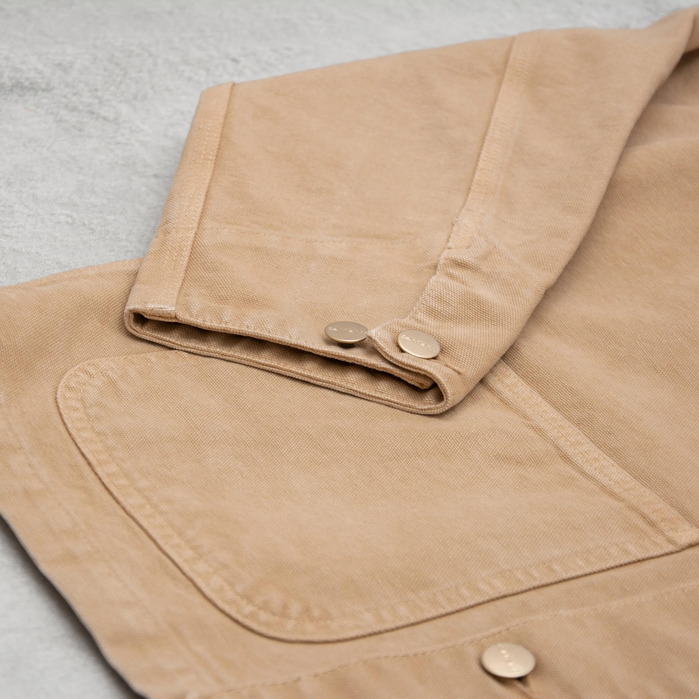 Carhartt WIP Michigan Coat Worn Canvas - Dusty H Brown