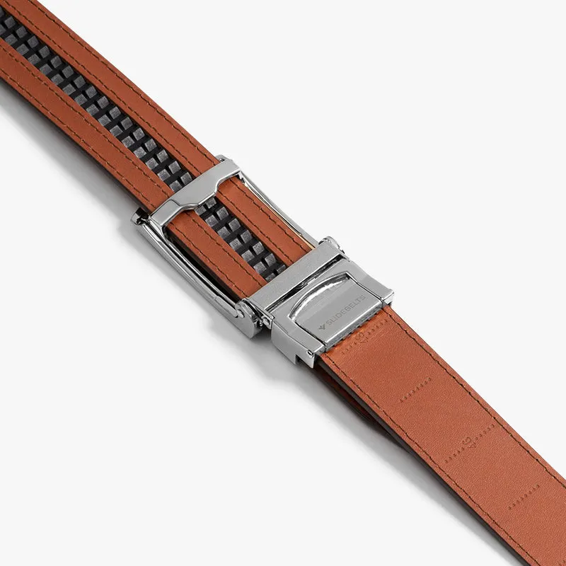 Cognac Full Grain Leather Belt