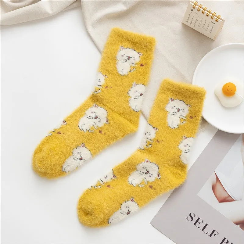 Gohobi Cute Animals Fleece Socks