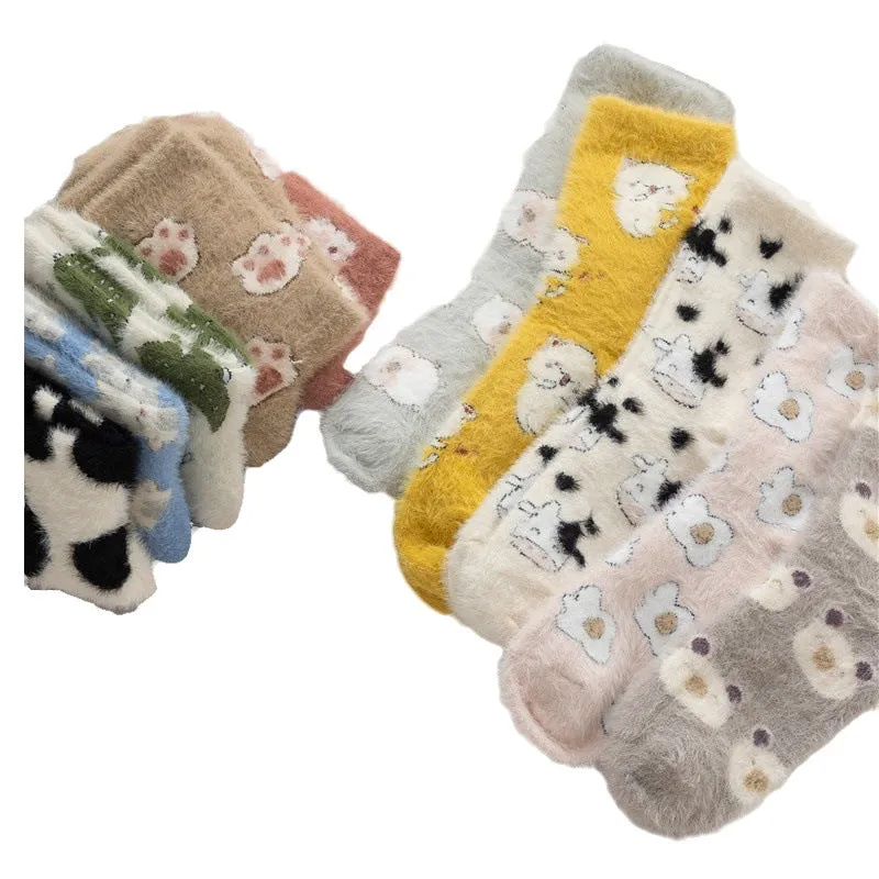 Gohobi Cute Animals Fleece Socks