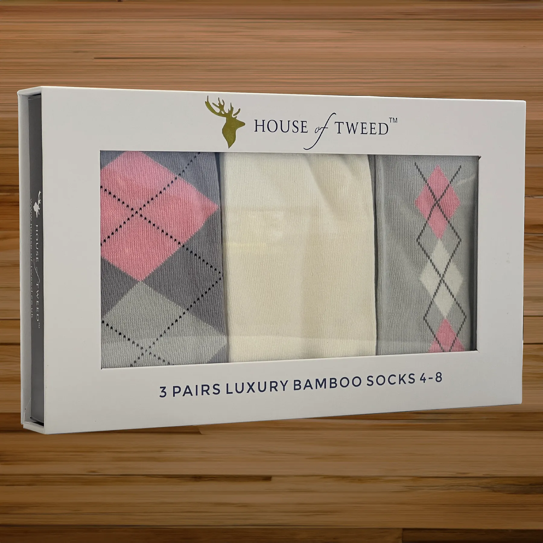 House of Tweed Luxury Womens Bamboo Socks | 3 Pairs