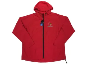 Louisville Cardinals Colosseum Red Full Zip Lightweight Windbreaker Jacket (L)