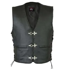 Sure! Here’s an optimized title for the e-commerce product:

Mens Premium Leather Motorcycle Vest - Stylish and Durable Biker Gear for Ultimate Comfort and Protection