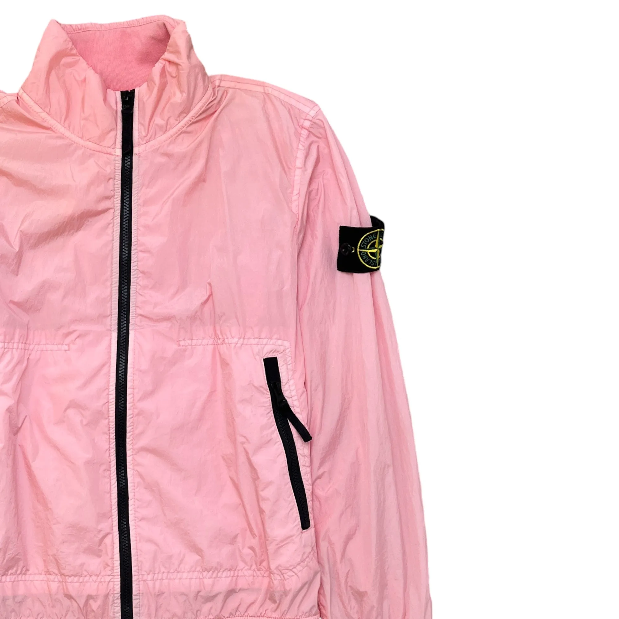 Men's Applique Logo Windbreaker Pink Size S