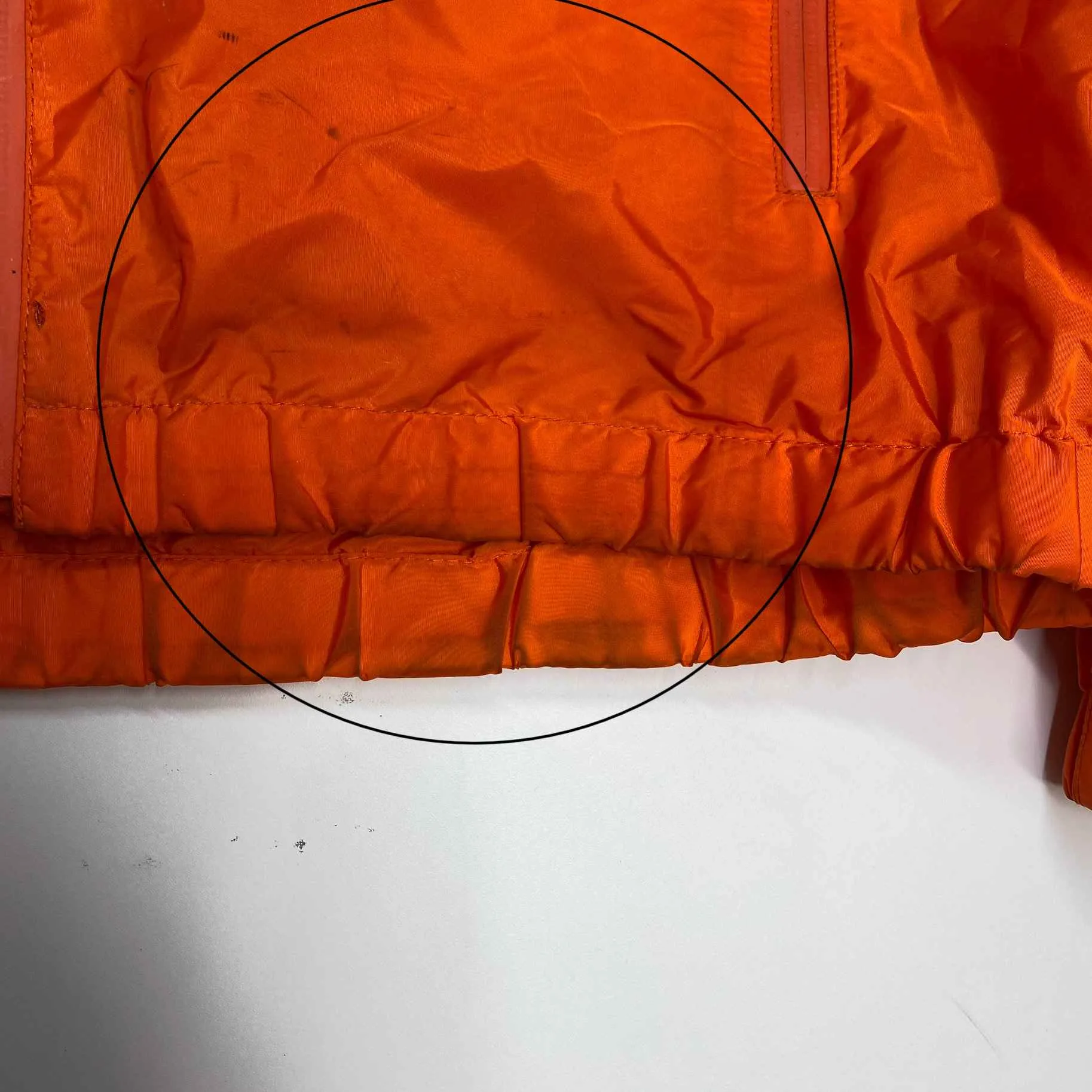 Men's Plaque Logo Windbreaker Orange Size L