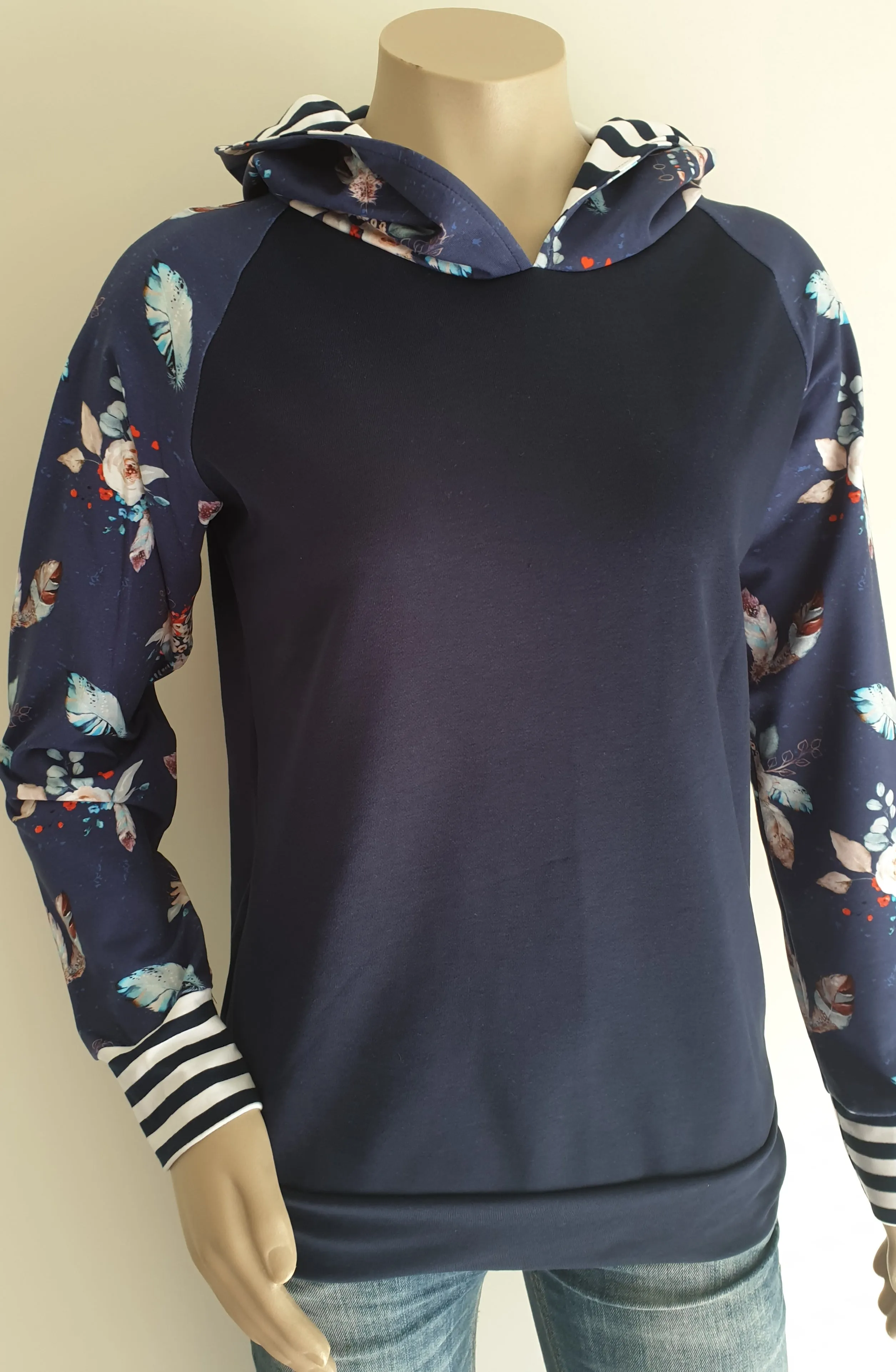 Navy Boho  Hoody