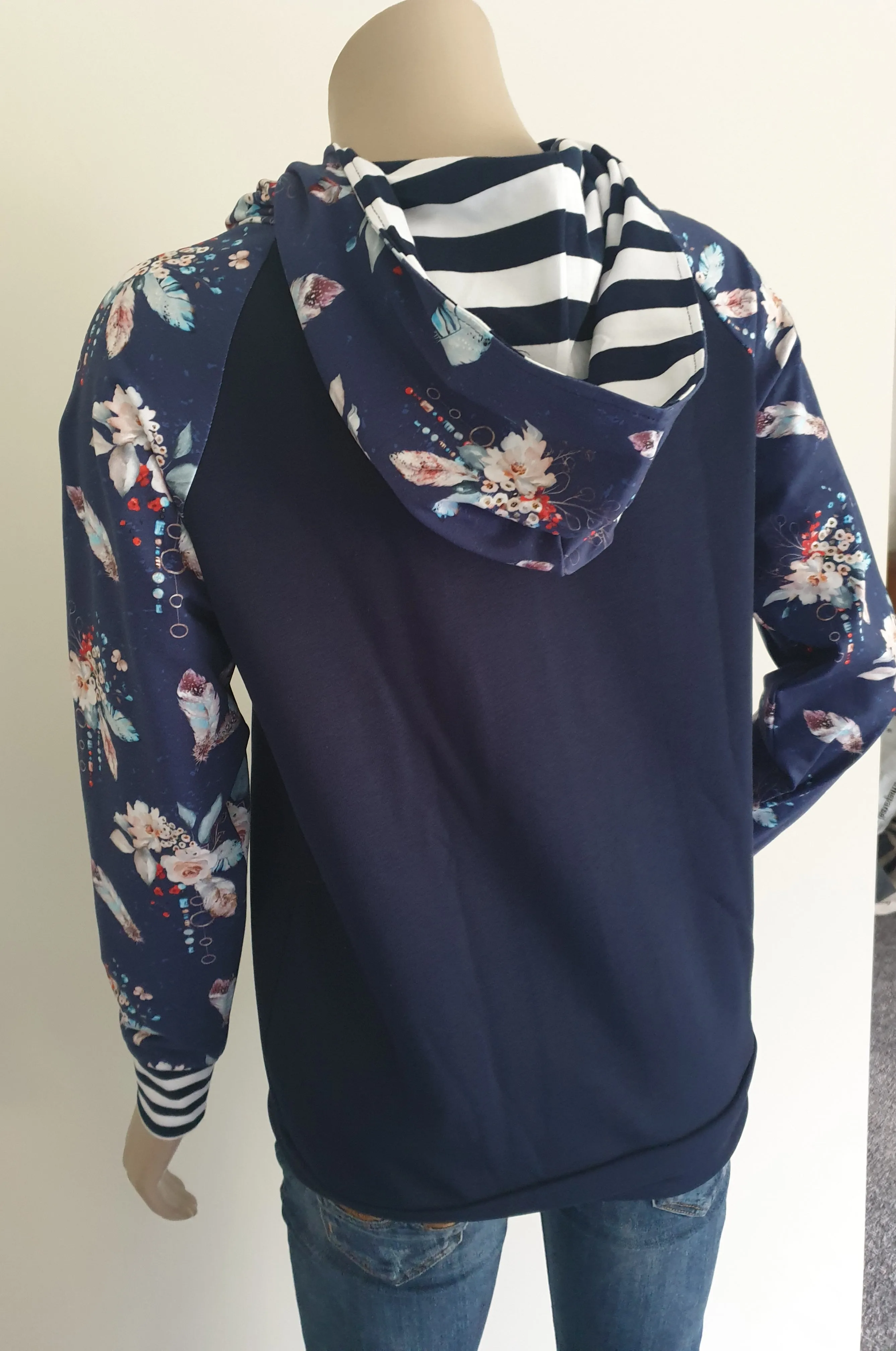 Navy Boho  Hoody