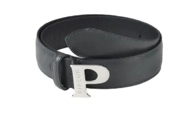 PIKEUR LEATHER LOGO BELT