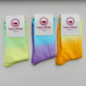 Set of 3 Colourful Tie Dye Style Socks - Unisex