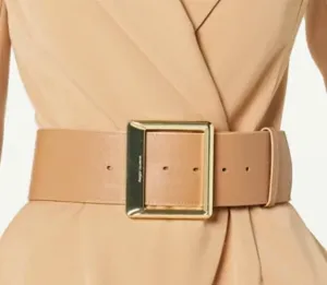 Square Buckle Wide Belt