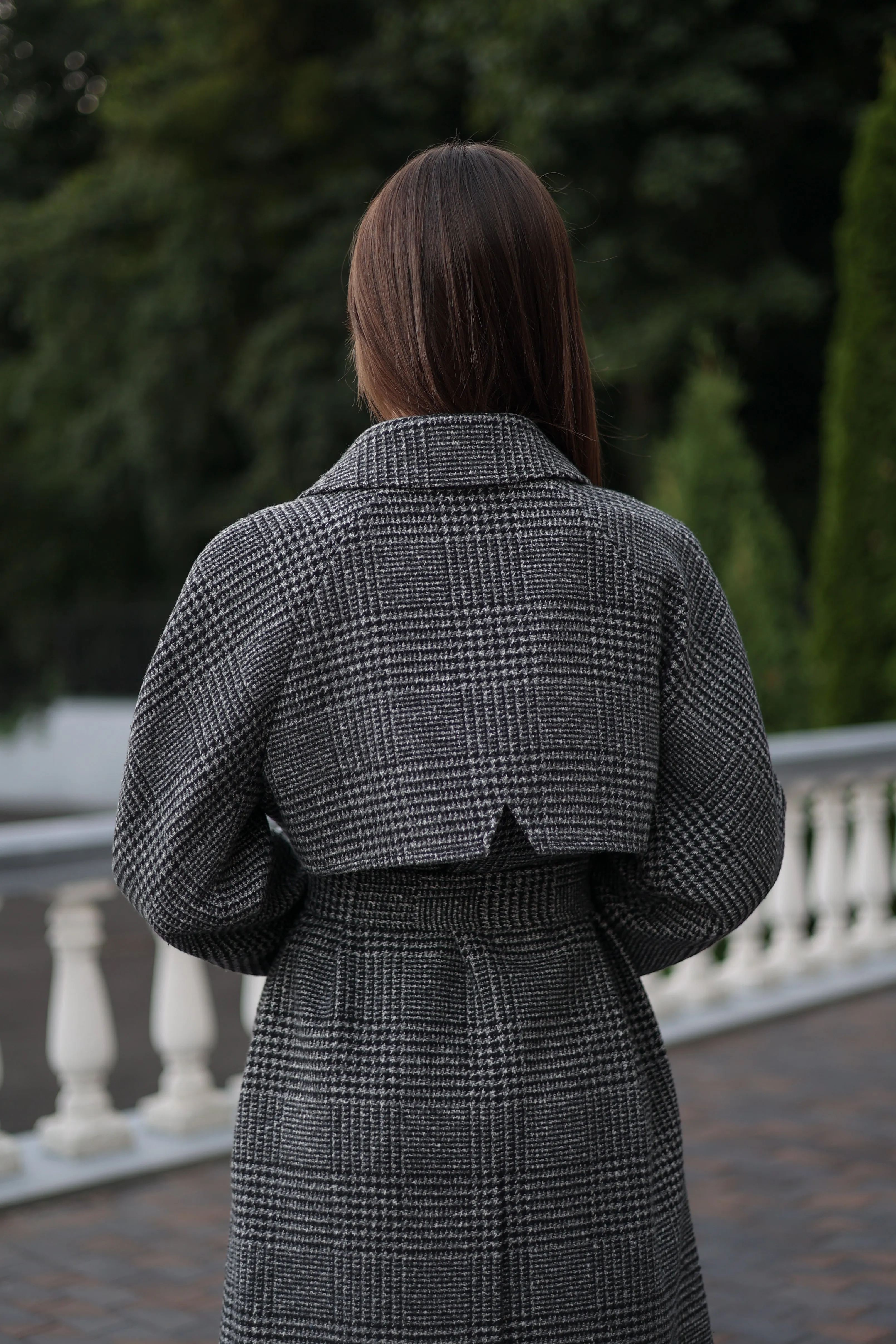 Tessera Classic Wool Blend Coat in Grey