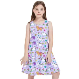 UNICORNS & UNICATS Kids' Skater Dress